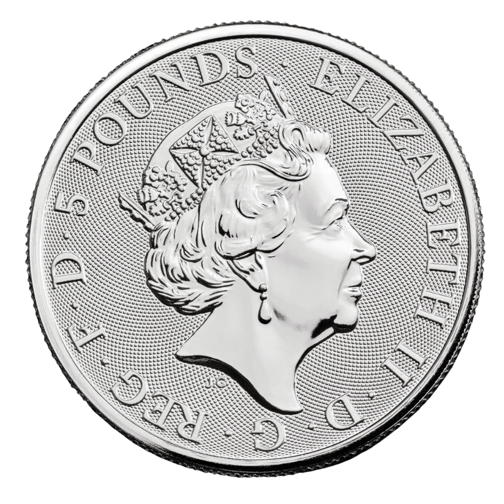 Royal Tudor Beasts : Yale von Beaufort 2 Unzen Silber