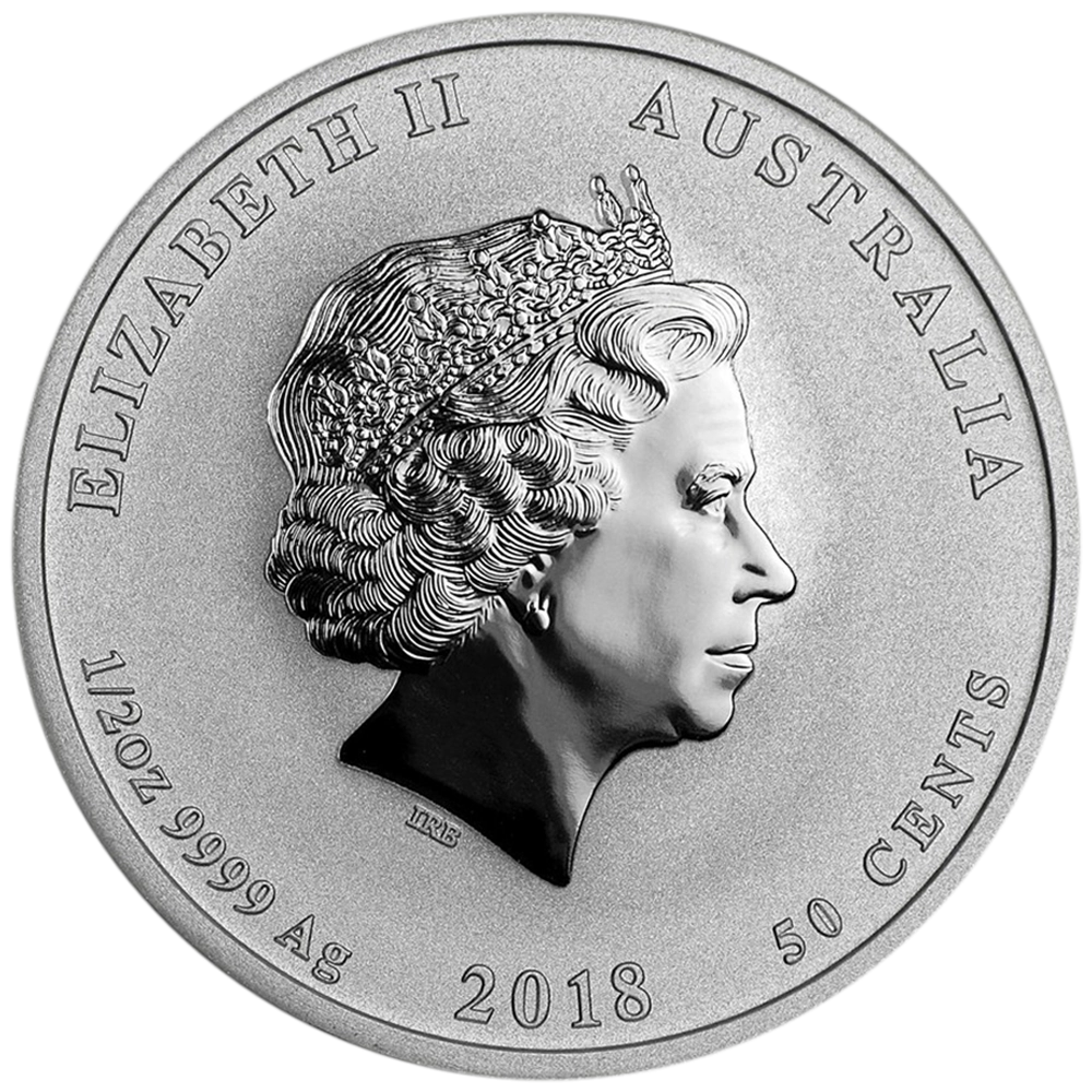 1/2oz Silber Jahr des Hundes 2018 - Lunar Australien