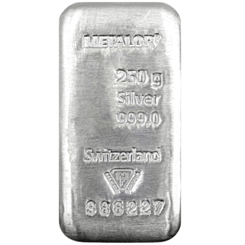 250g Silberbarren inklusiver MwSt