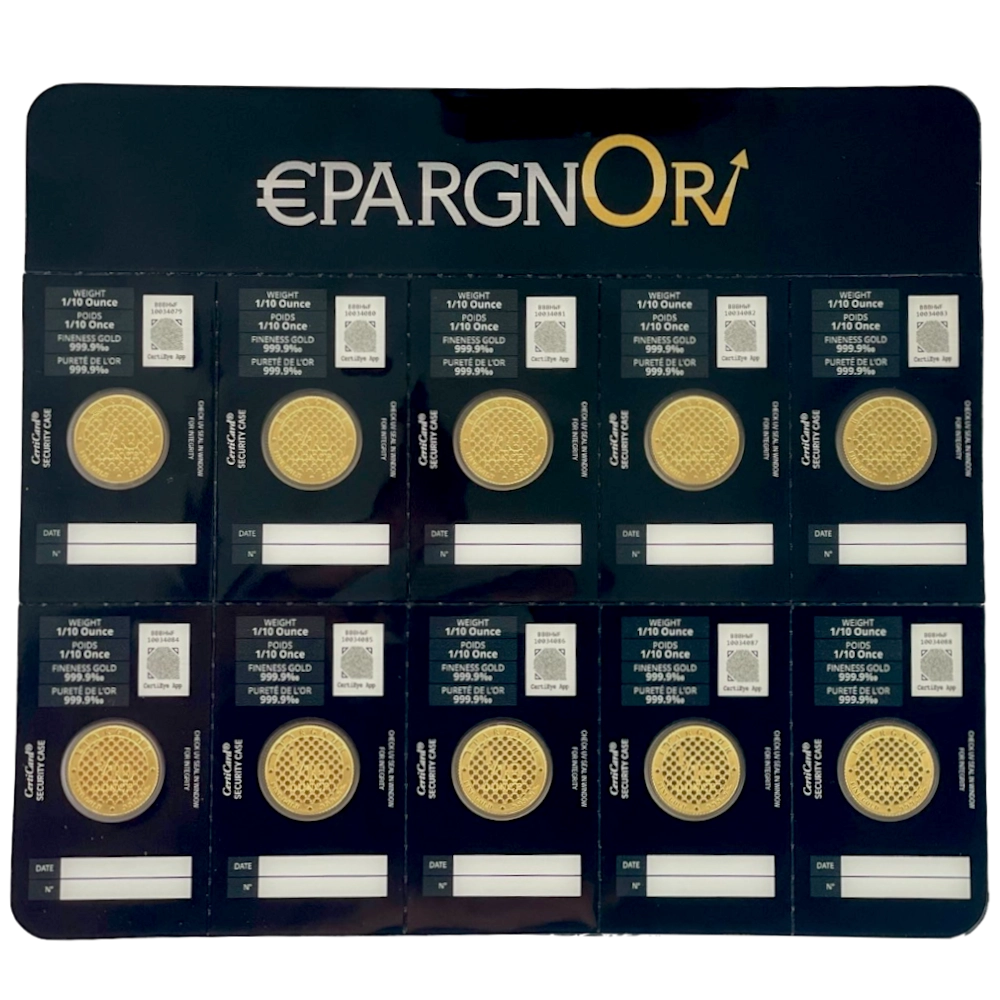 EpargnOr 10 x 1/10 Unze Gold
