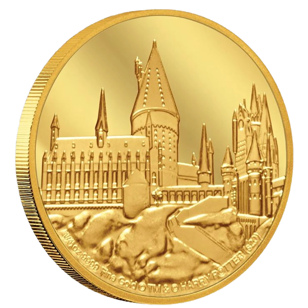 Harry Potter - Schloss Hogwarts 1/4 Unze Gold
