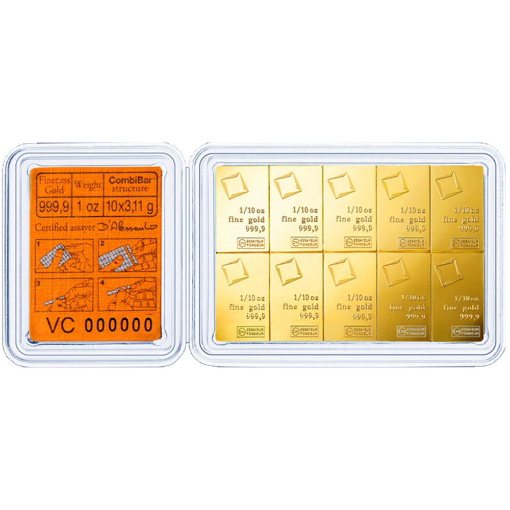 Combibar 1 unze Goldbarren