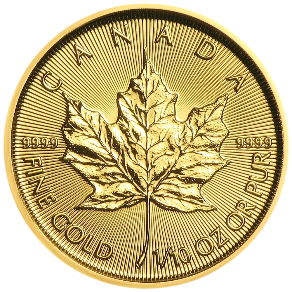 Maple Leaf 1/10 oz Gold