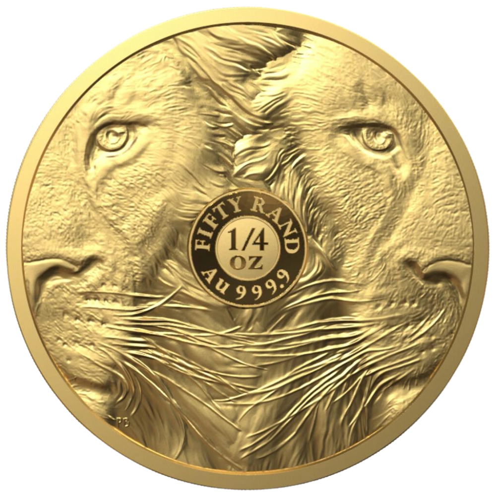 Big 5: Lion 1/4 Unze in Gold