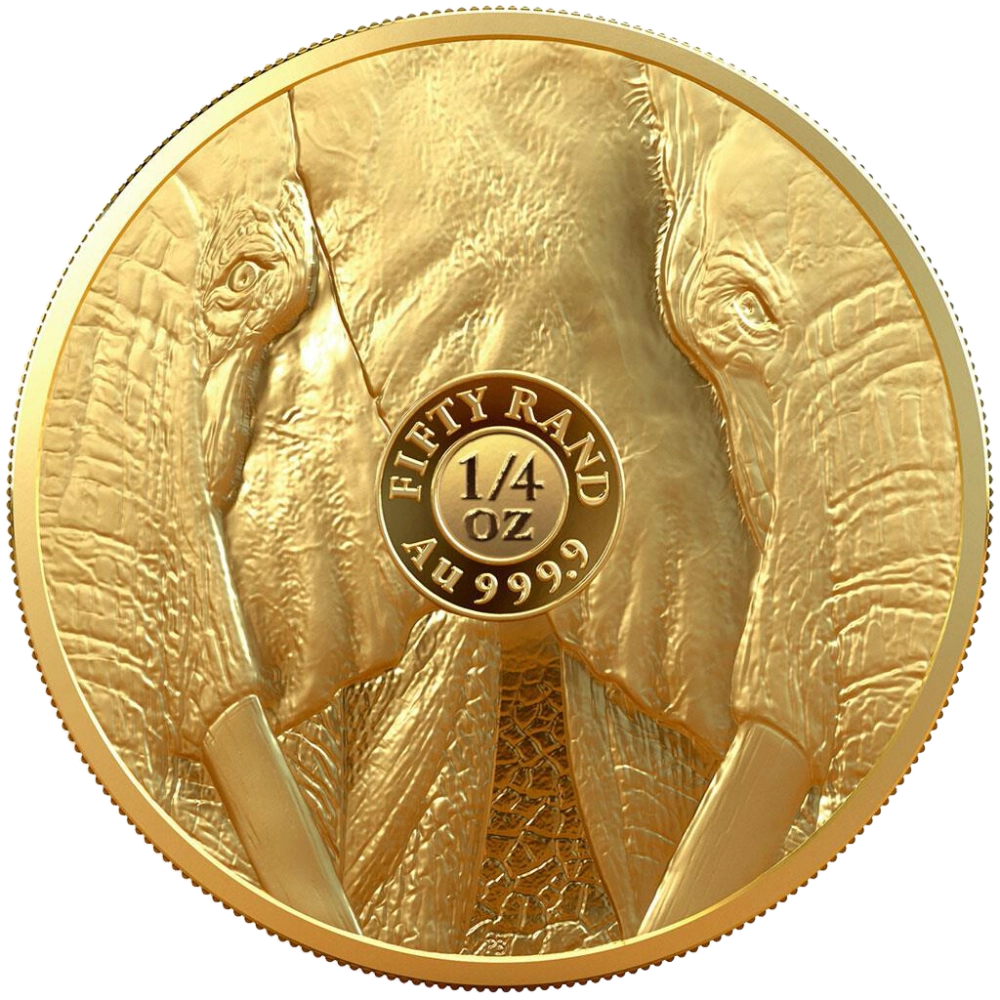 Big 5: Elefant 1/4 Unze Gold