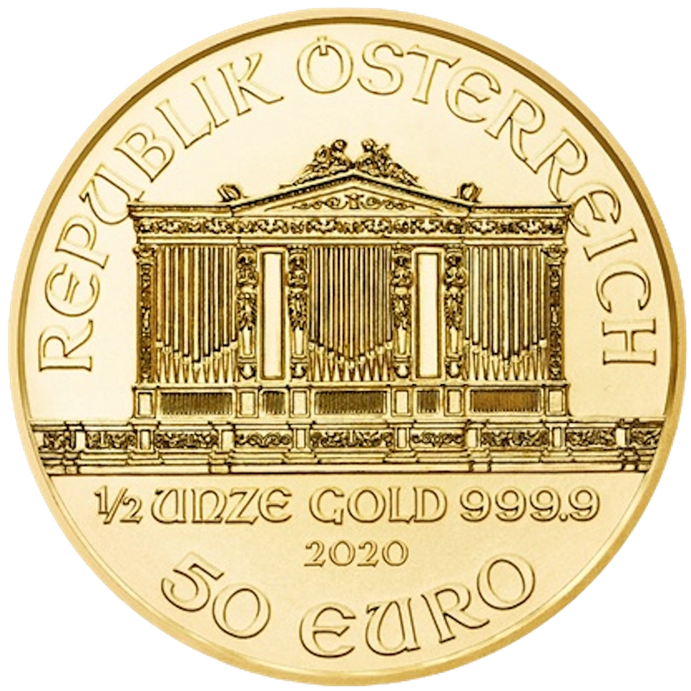 Wiener Philharmoniker 1/2 oz Gold unze