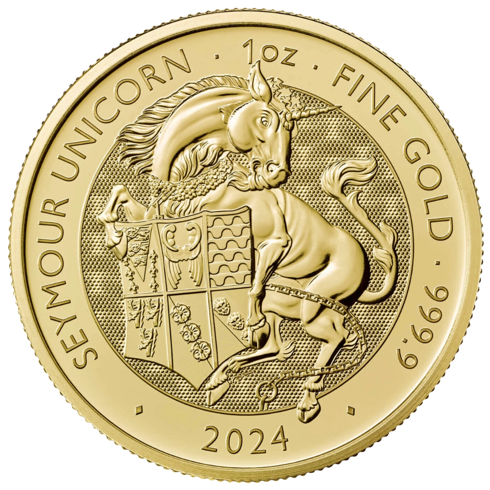 Royal Tudor Beasts : Seymour's Unicorn 1 Unze Gold