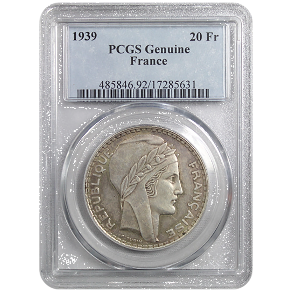 20-Francs Turin 1939