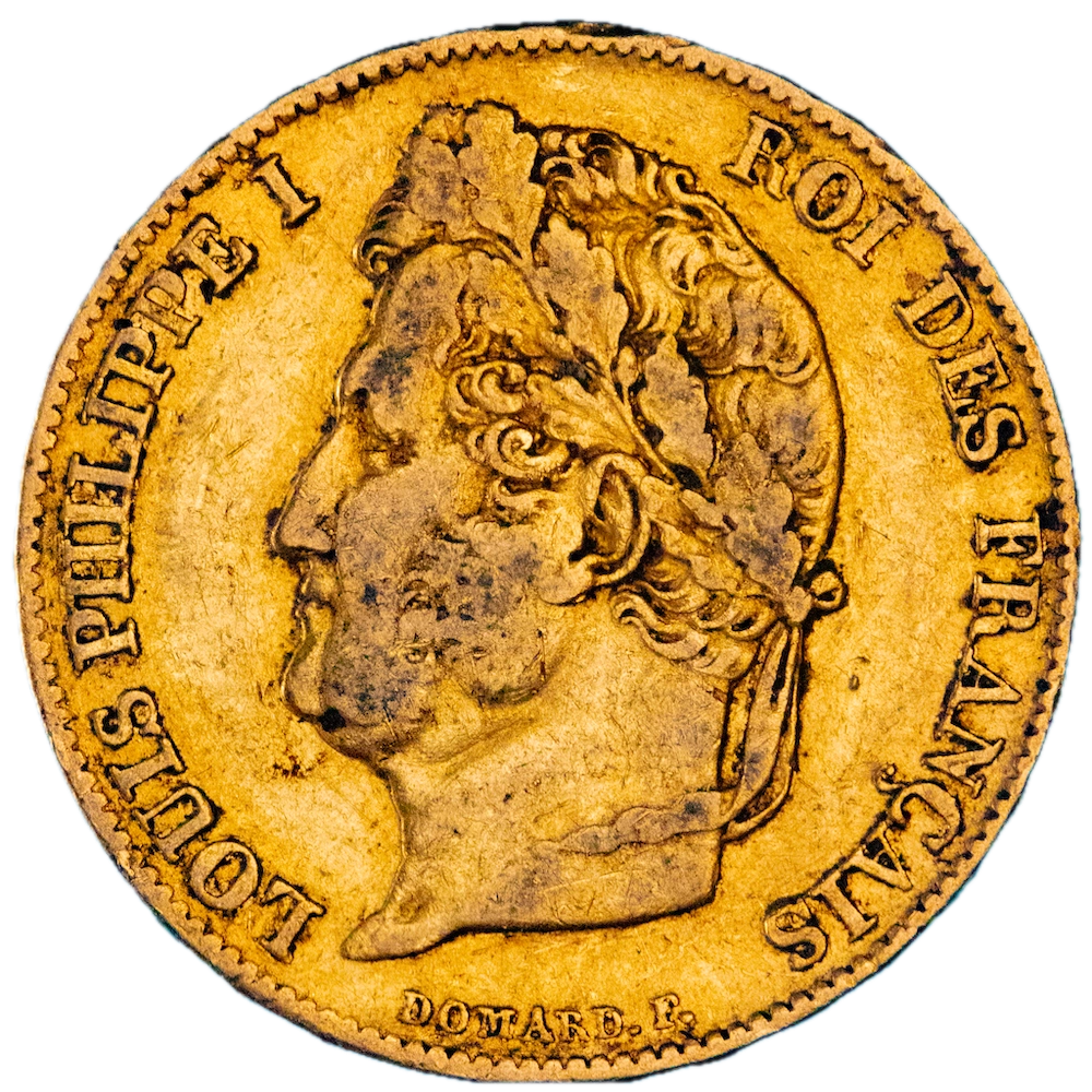 Restored Monarchy- 20 Francs Gold Louis-Philippe 1832 Lille
