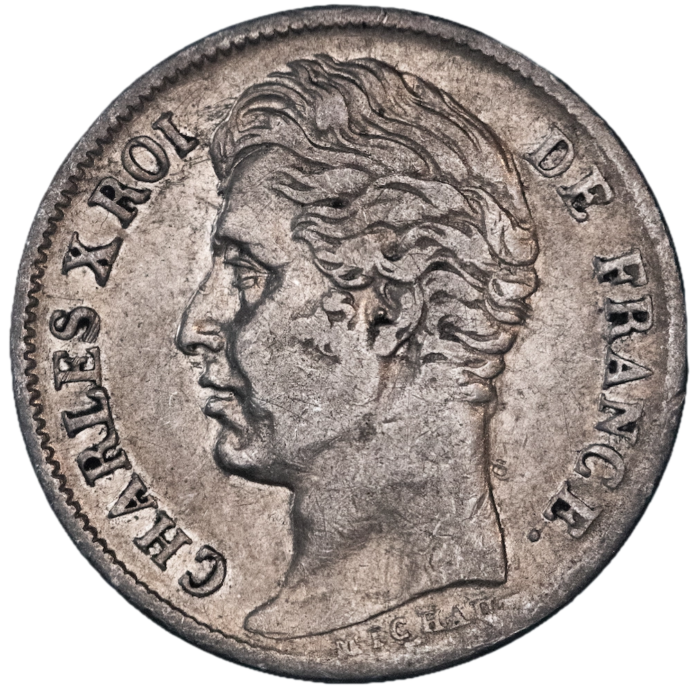 Restauration 1/2 Franc Charles X 1830 Paris