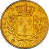 Restored Monarchy 20 francs golden Louis the 18th 1815 Perpignan