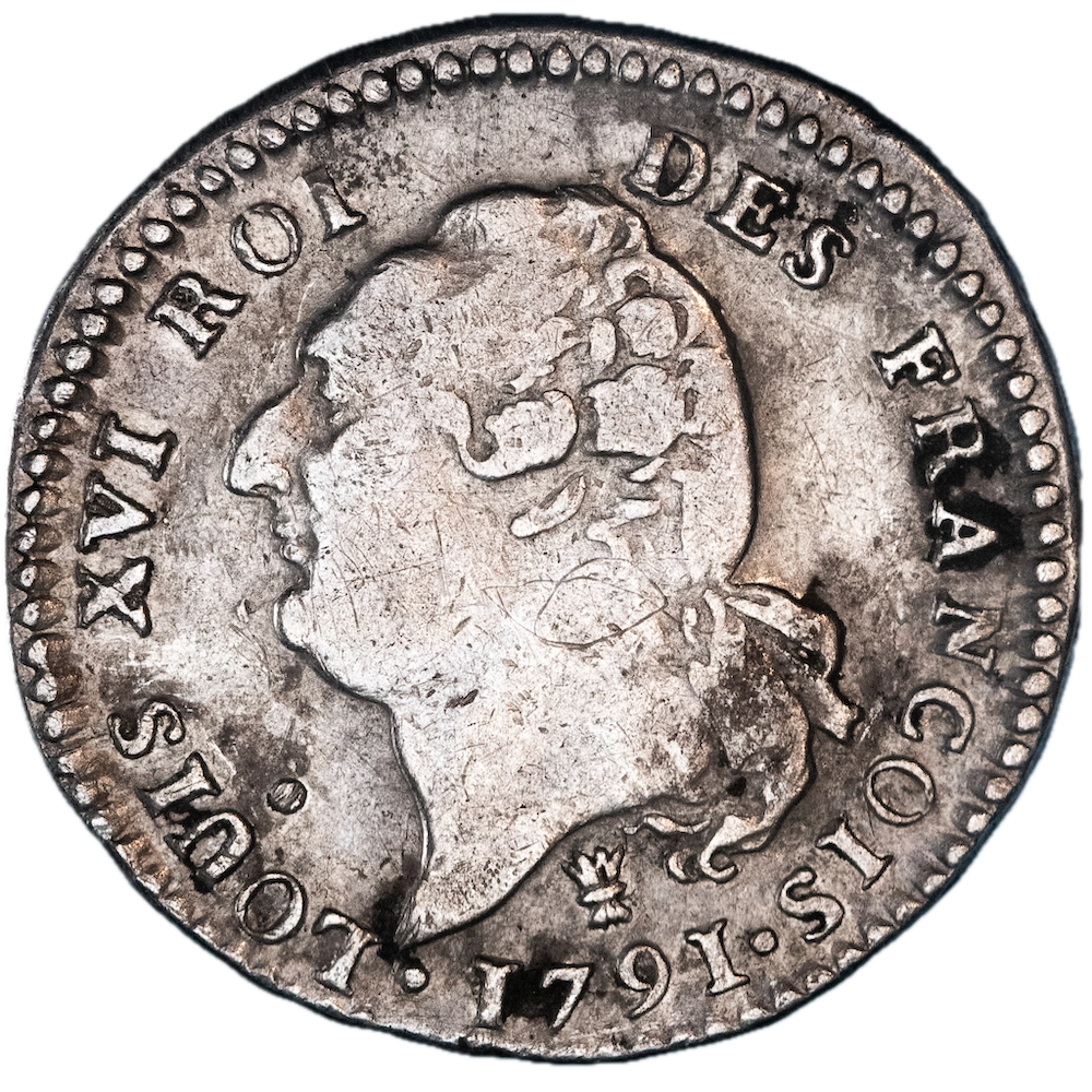 Pièce de monnaie : Louis XVI-15 Sols au Génie 1792 Limoges
