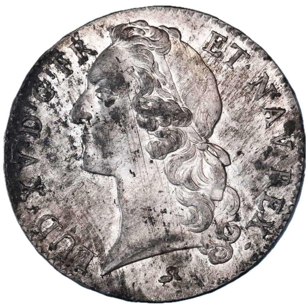 Clone : Münze: Louis XV Écu au bandeau 1743 Rouen