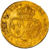 Royaume de France Louis XV Double louis d'or aux écus accolés 1764 Pau