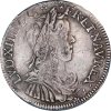 Clone : Münze: Ludwig XIV - Halber Ecu mit langem Docht 1649 Caen