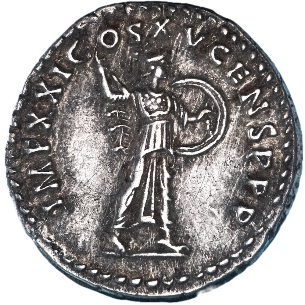Roman Empire Denarius Domitian Minerva Rome