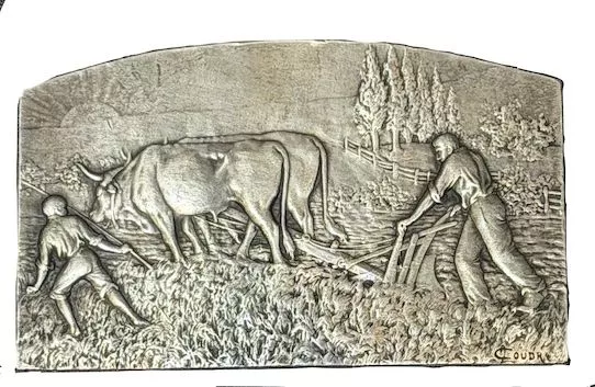 Troisième République Médaille Agronomique signée COUDRAY