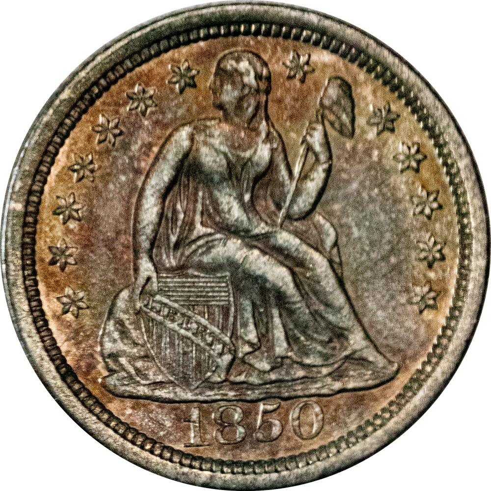 Coin: Seated Liberty One Dime 1850