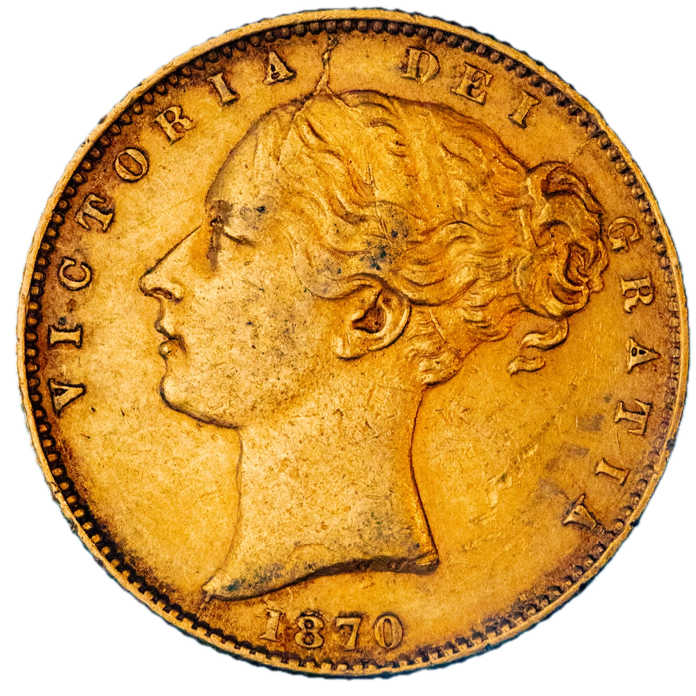 Coin United Kingdom 1 sovereign Victoria 1870 London