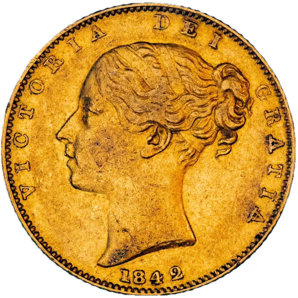 United Kingdom Sovereign Victoria 1842 London