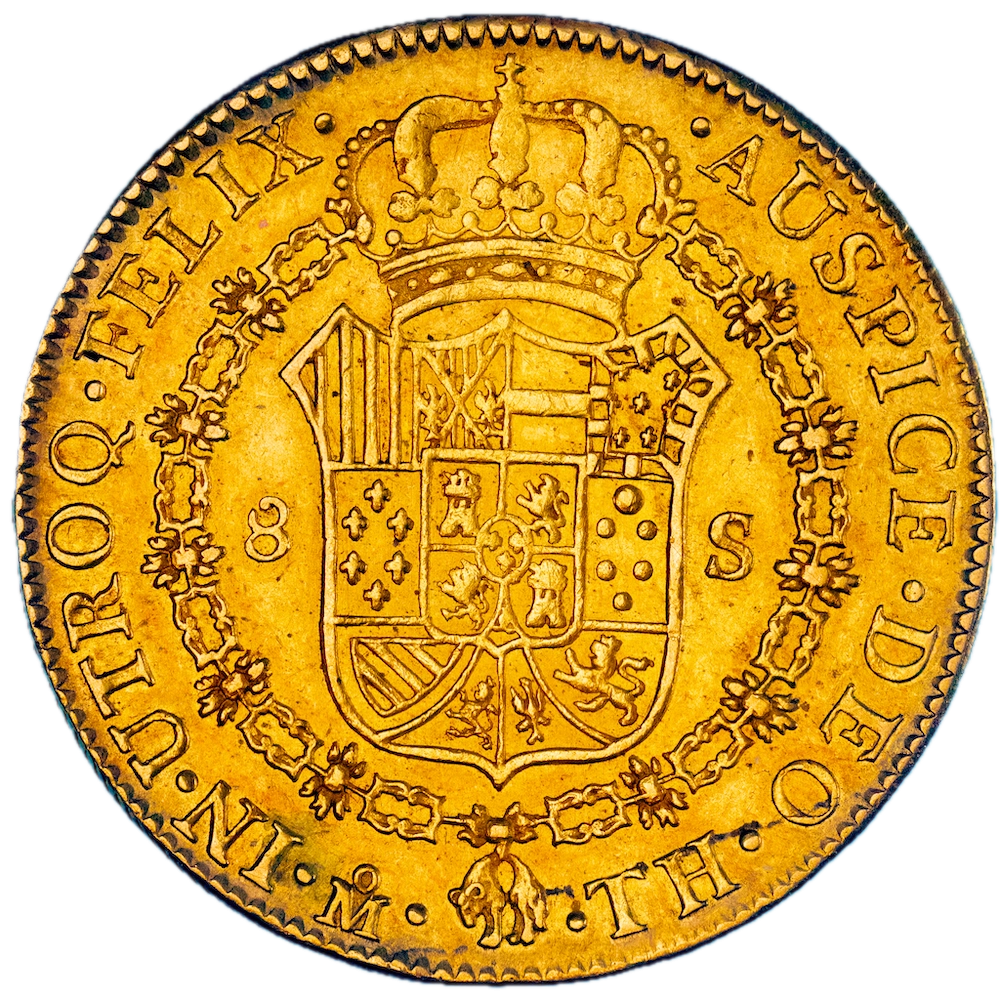 Pièce de monnaie : Mexique - 8 Escudos or - Ferdinand VII d’Espagne 1808 - Mexico