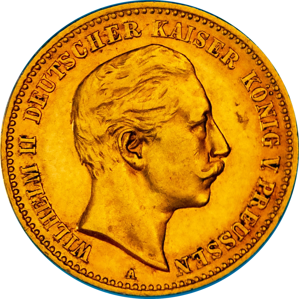 Kingdom of Prussia 10 Reichmark Wilhelm the 2nd 1906 Berlin