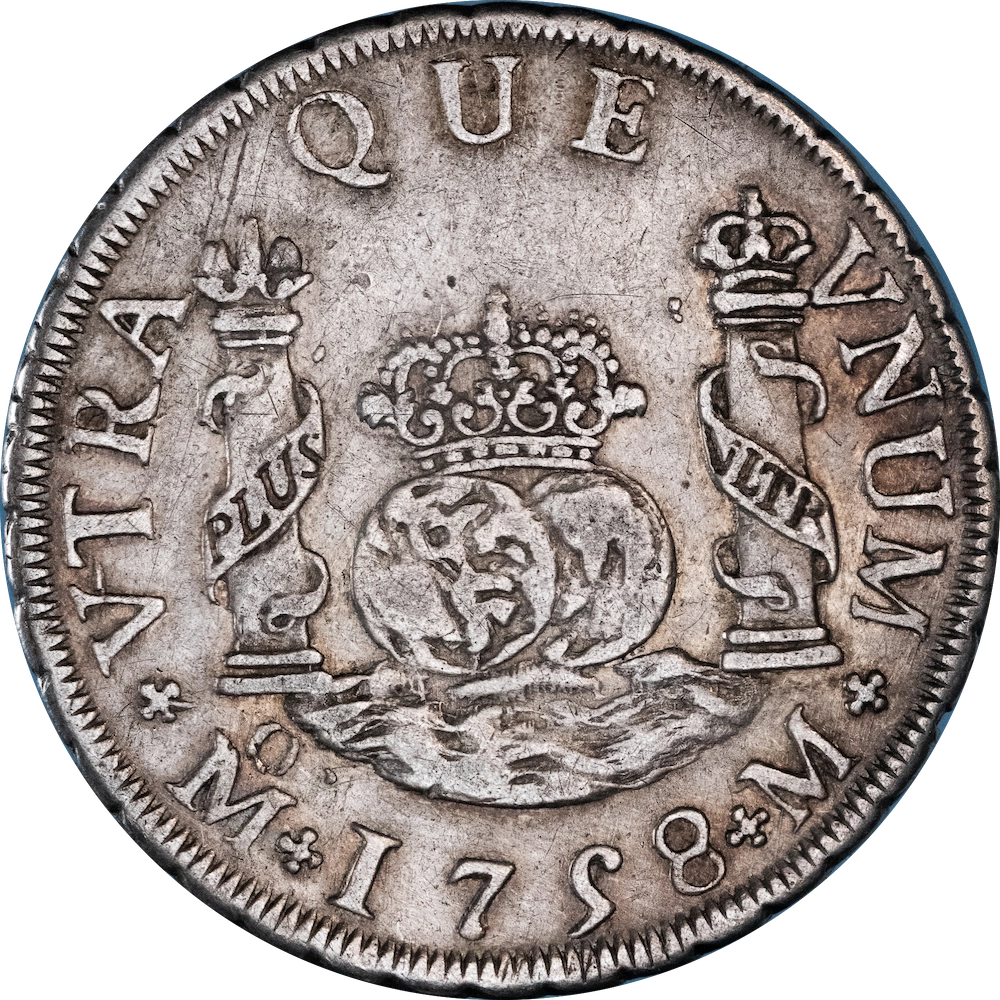 Mexique-2 reales Ferdinand VI 1758 Mexico