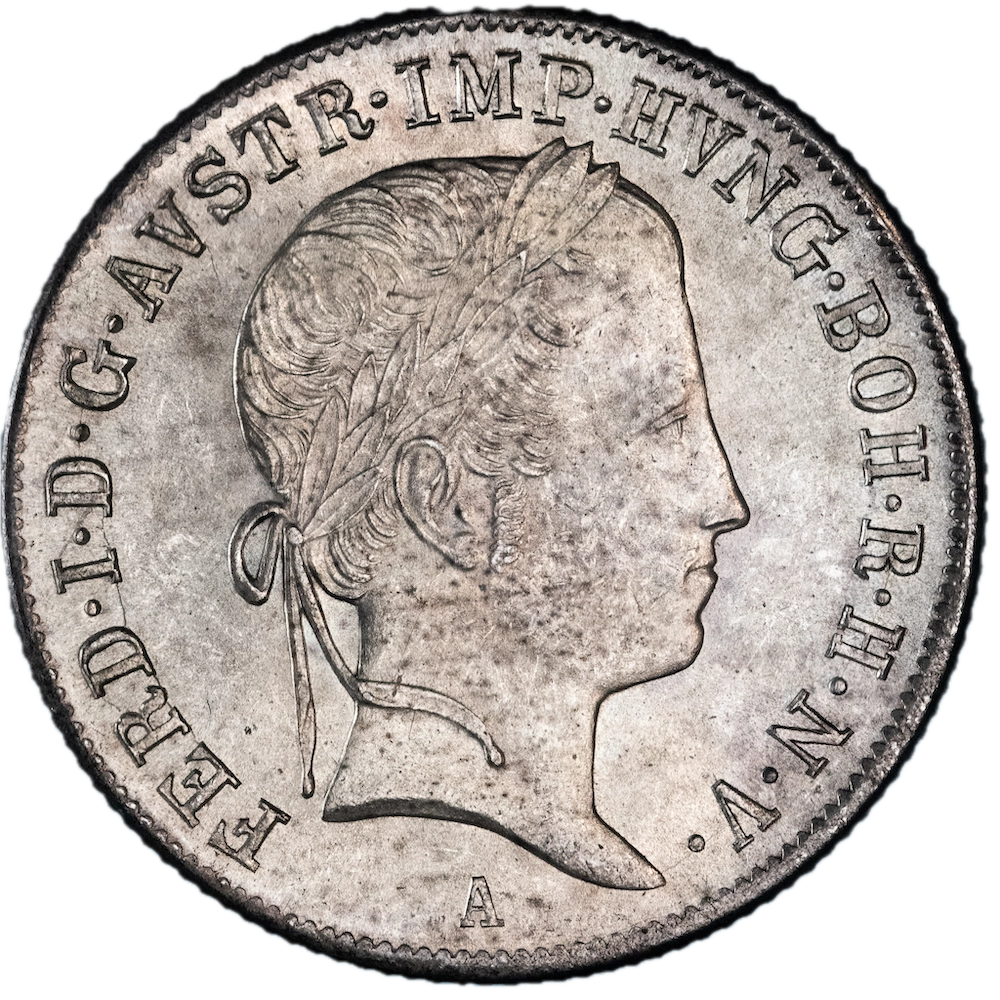 Austrian Empire 20 Kreuzer Ferdinand the First 1848 Vienna