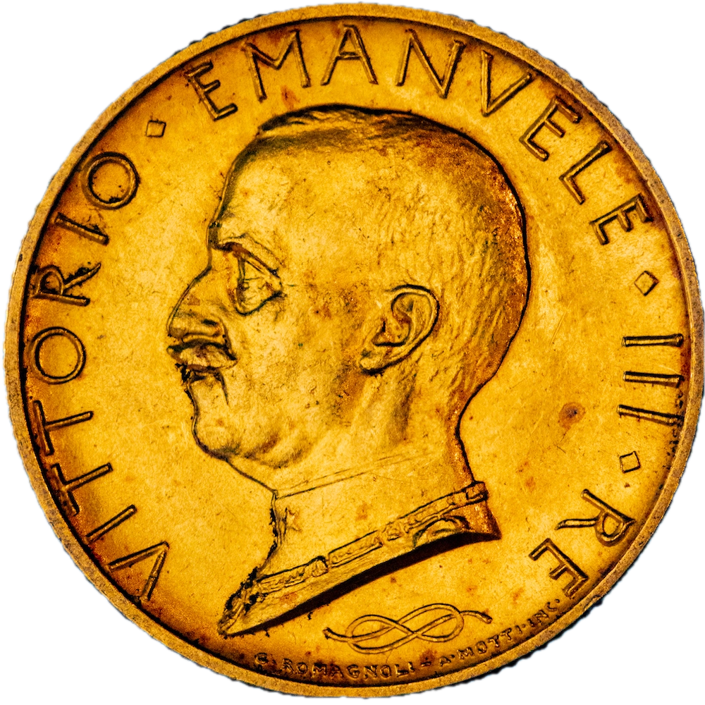 Coin: Italia Victor Emmanuel the Third 100 lire 1933 Roma