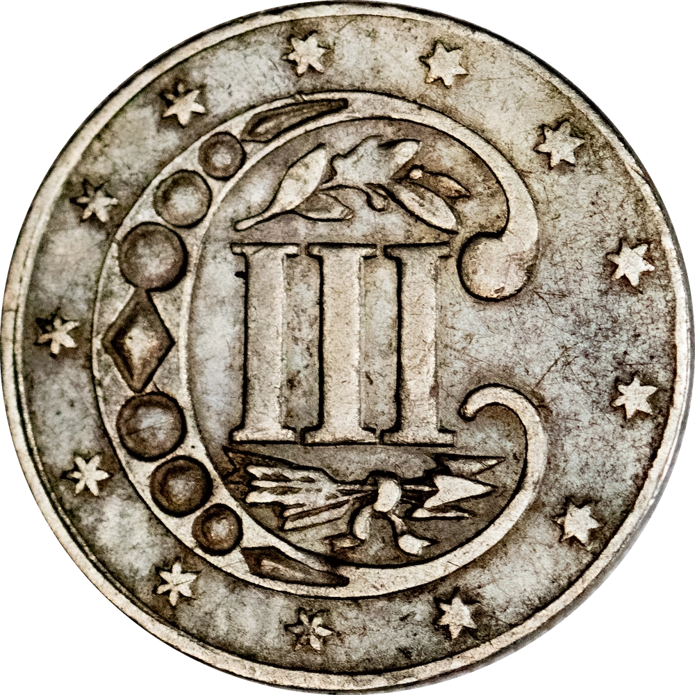 United states 3 cents type 2 1860