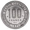 Cameroun Essai 100 francs Antilopes 1971 Paris