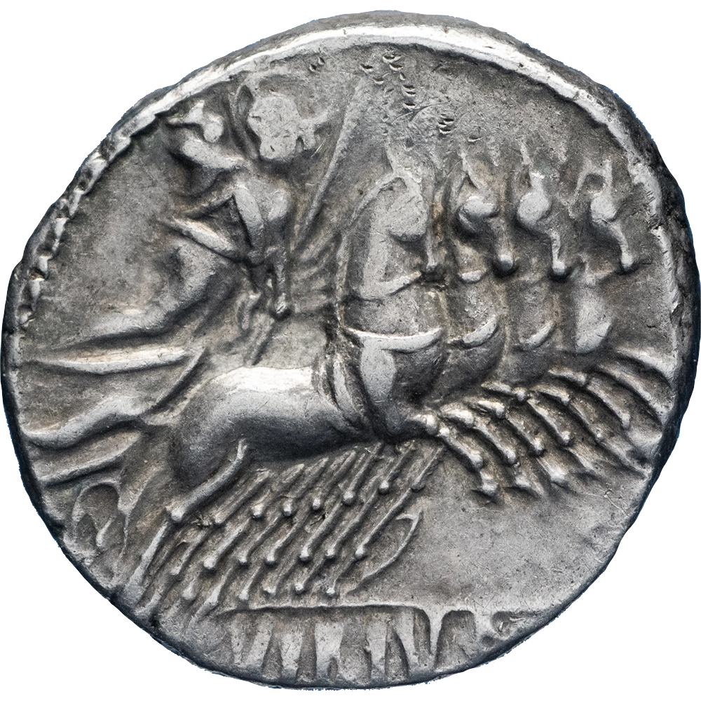 Römische Republik Vibius Pansa Denier c. 90 v. Chr., Rom