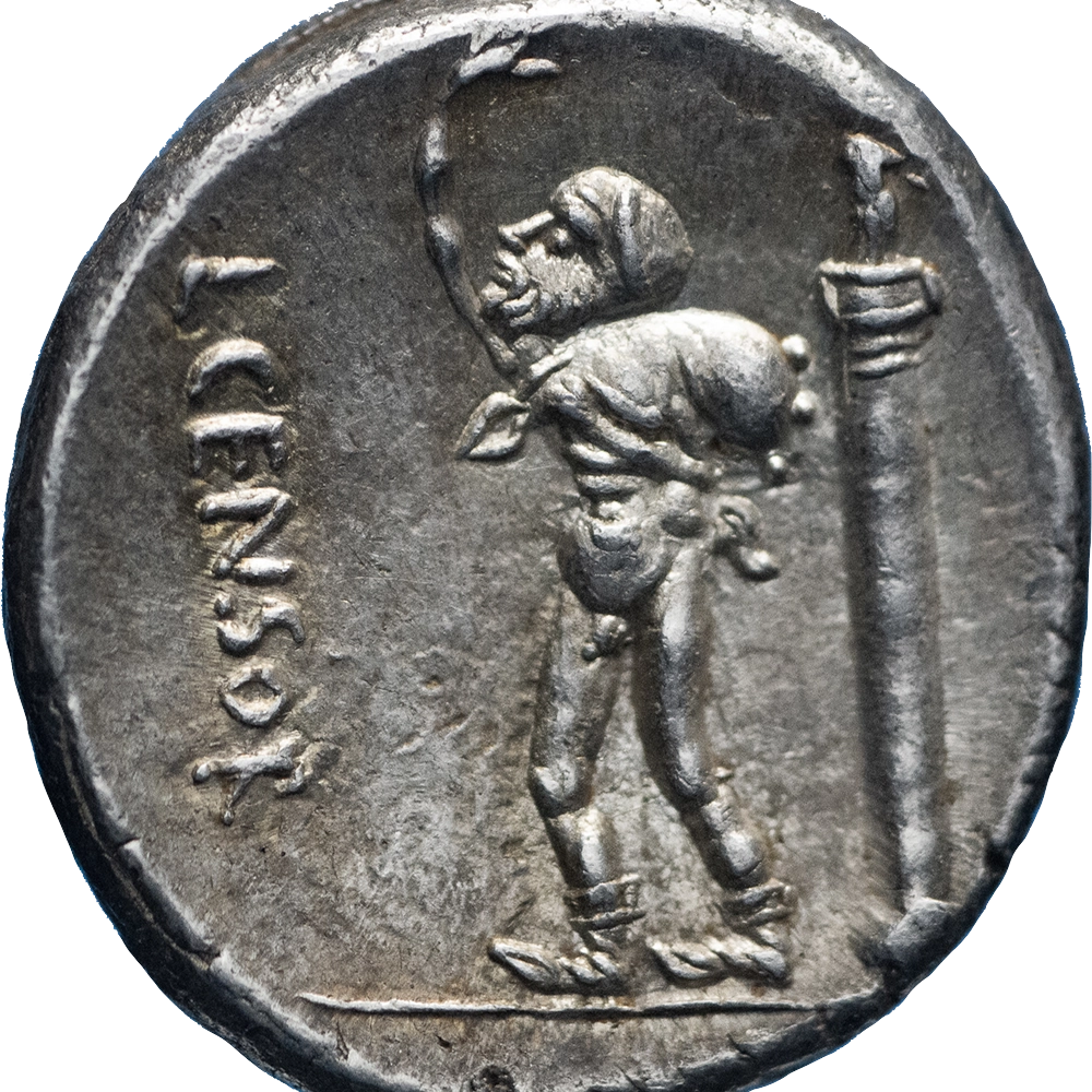 Römische Republik Lucius Marcius Censorinus Denier c. 82 v. Chr., Rom