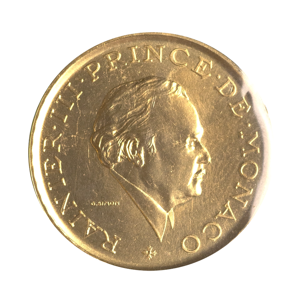 Monaco 2 francs Rainier III Prince of Monaco Essay Paris 1982