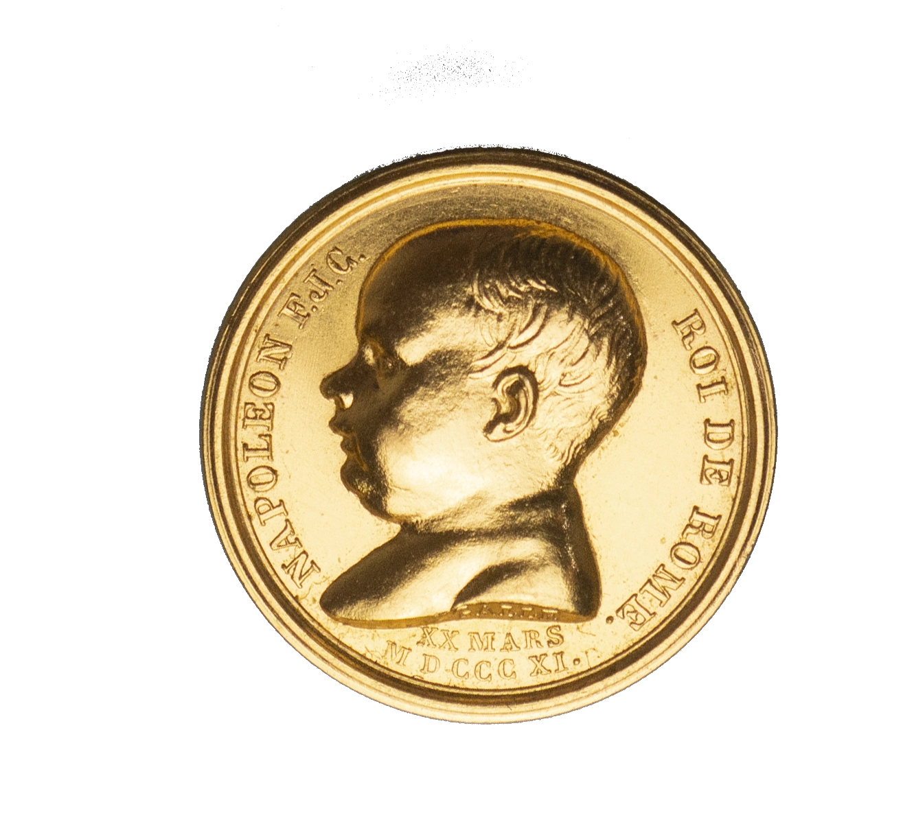 First Empire Gold Birth Token of the King of Rome 1811