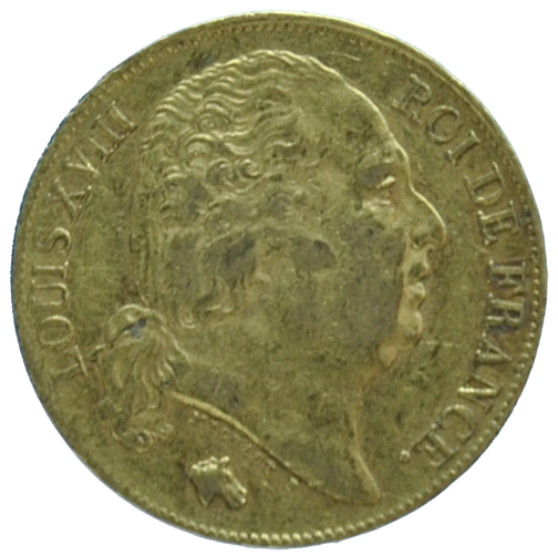 Louis XVIII - 20 francs Or - 1824 - Marseille